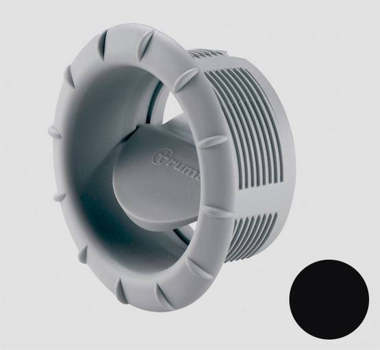 Truma päätesuutin 65/72 mm EN, musta - Ilmakeskuslämmityksen asennustarvikkeet - 14682 - 1