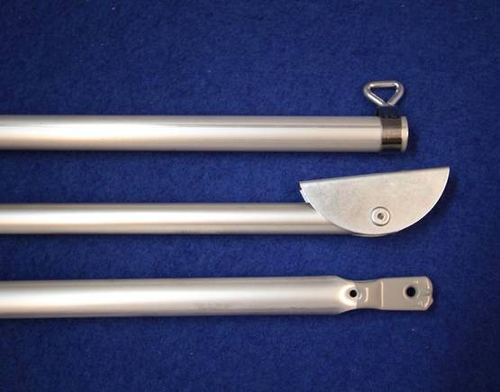 DWT pystytanko 25x1 mm, alumiini, Bora Air Hi Bora Air High, -290 - Telttojen lisäputket ja sarjat - 9501 - 1