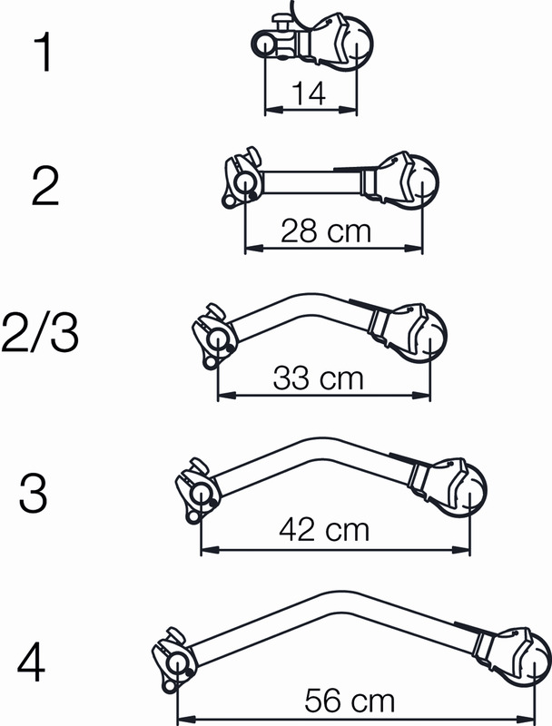 Thule pyöränpidin Sport/Elite 2,5, 33 cm - Polkupyörätelineiden varaosat - 1625 - 1
