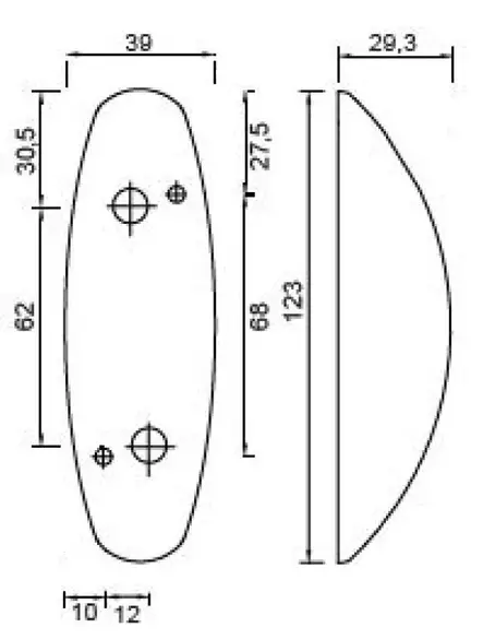 Aspöck Flexipoint II pun/valk 12v Aspöck pu/va äärivalo harmaa pohja - Aspöck - 11876 - 2