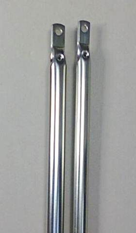 DWT vaakatanko 22x1 mm, teräs, 280-360 cm etulipan tanko, 16-, silmukka/silmukka - Telttojen lisäputket ja sarjat - 1366 - 1