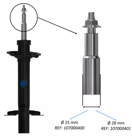 Ducato Joustintukipari heavy malli Iskunvaimentaja Ducato x 250/290 - Ilmajousisarjat/iskunvaimentimet - 18316 - 2