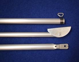 DWT pystytanko 25x1 mm, alumiini, Bora Air Bora Air Koot 1 ja 2, -260 - Telttojen lisäputket ja sarjat - 6894 - 1