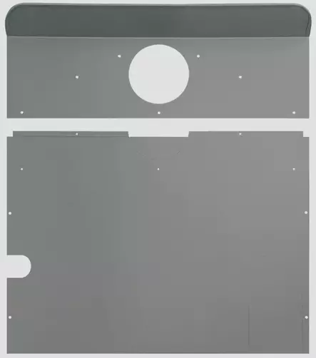 Truma takapelti S 2200, harmaa, vasen - S-lämmittimien varaosat - 13986 - 1