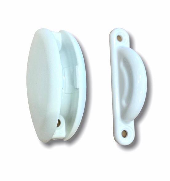 Oven aukipidin 2-osainen valkoinen - Ovien ja luukkujen osat - 3586 - 1