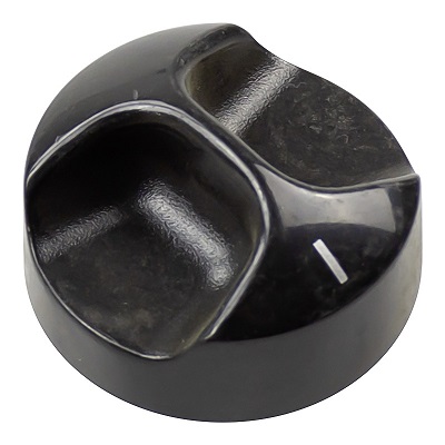 Termostaatin säädinnuppi musta/harmaa kaasutermostaatin väännin - Jääkaappien varaosat Dometic - 16546 - 1