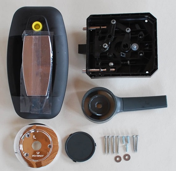 Ulko-oven lukko vasen, ei lukkopesää, 73.5711.9952, HSC / FF2 - HOBBY VARAOSAT - 9316 - 1