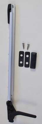 Aukipidin, salpa, 280mm vasen, ruuvikiin 09.00.164.00.00.01.000, Polyplastic - HOBBY VARAOSAT - 8833 - 1