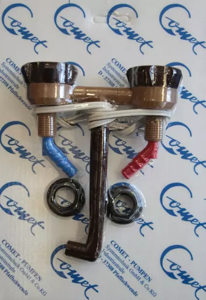 Comet sekoitushana Novo Super ruskea/beige, katkaisijalla - Hanat Comet - 8647 - 1