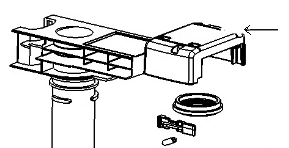 Thetford tyhjennysventtiilin kuori, C250/C260 - Kasettikäymälöiden varaosat - 16577 - 1