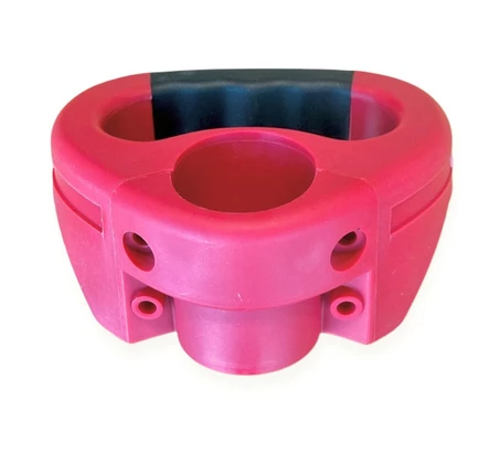 Vetokahva nokkapyörään, halk 48mm musta/ punainen - Kiinnikkeet - 1947 - 2