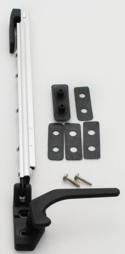 Aukipidin, salpa, vasen 230mm, ruuvikiin 09.00.162.00.00.01.000, Polyplastic - HOBBY VARAOSAT - 8684 - 1