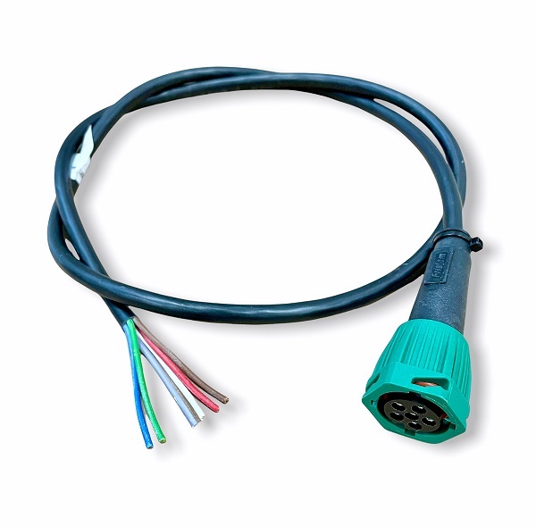 Bajonet liitin 6-nap oikea/vasen 1M-johto Bajonet liitin 6-nap vihreä - Pistokkeet/Adapterit - 16567 - 1