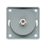 Berker antennirasia upotettava harmaa SAT F-liitin - Sähkörasiat, pistokkeet - 657 - 1