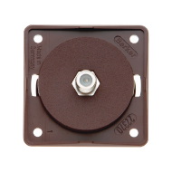 Berker antennirasia upotettava ruskea SAT F-liitin - Sähkörasiat, pistokkeet - 647 - 1