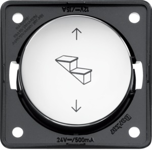 Berker astimen katkaisin upotettava kromi kiiltävä 12-24V - Sähkörasiat, pistokkeet - 11137 - 1