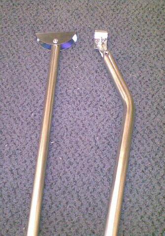 DWT pystytanko 22x1 mm, teräs 170-270 cm Teräsjalka/koura, Cortina 1-6 - Telttojen lisäputket ja sarjat - 1377 - 1