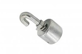 Puomin päätykappale koukkuruuvilla 110mm Hevostrailerin - Hevostrailerit/Saranat/Lavalukot/Kaasujo - 11267 - 1