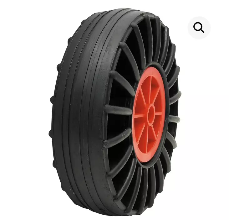 Sivupyörä 245 X 60mm keskireikä 20mm Täyskumipyörä - Keulatuet/Rullat - 23127 - 1