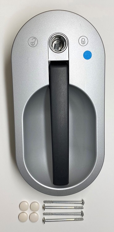 Ulko-oven lukon ulko-osa, oikea, ei lukkopesää, BG 2353 FF2, HSC - HOBBY VARAOSAT - 3457 - 1