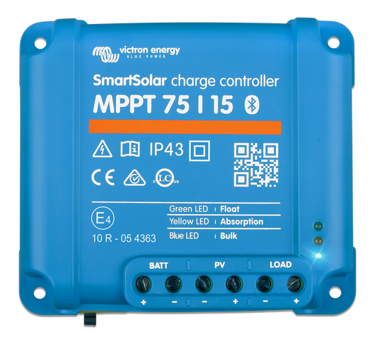 Victron Energy lataussäädin SmartSolar MPPT 75/15 Tr 12/24 V Bluetooth - Aurinkopaneelisarjojen osat NDS - 18467 - 1