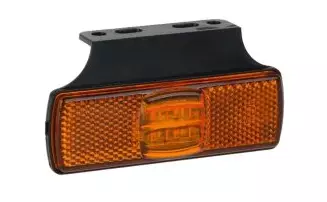 Sivuvalo keltainen Fristom kulmakiinnikkeellä 12-36V - Fristom - 23947 - 1