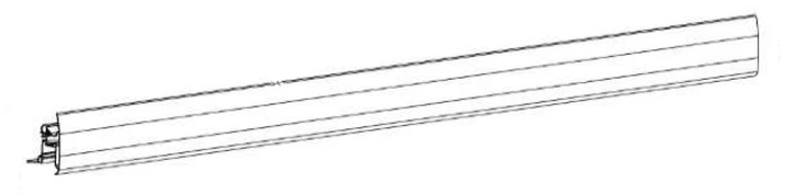 Thule etupalkki 8000 4,5 m, hopeanvärinen - Markiisien varaosat Thule - 1227 - 1