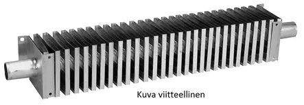 Alde ripapatteri 1600 mm, putki 22 mm teho 440 W/m, 60x60 mm, kiinnikkeet - Nestekeskuslämmitysjärjestelmän osat - 15198 - 1