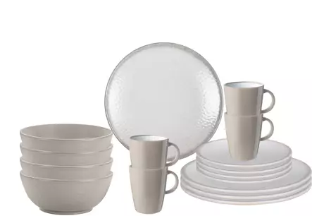 Brunner melamiiniastiasto Amade, liukueste, 16 osaa - Ruokailu ja kattaus - 17318 - 2