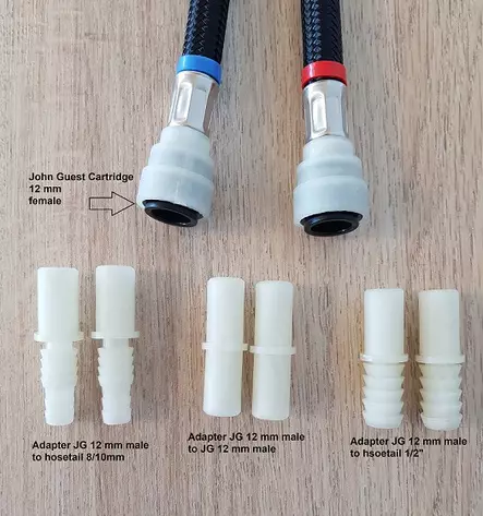 Comet vipusekoitushana Roma JG + letkuliitos juoksuputki 17 cm - Hanat Reich - 12878 - 2