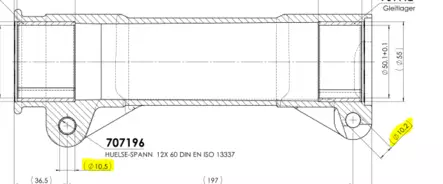 Vetopään pusla 150/200V AL-KO 246,5mm Pusla AL-KO työntöjarruun 150/200V - AL-KO - 12838 - 2