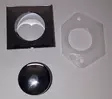 Kaapin lukon nuppi ja kaulus kromi Push-lock - HOBBY VARAOSAT - 9008 - 1