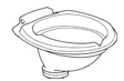 Thetford WC-istuimen kulho C500 - Kasettikäymälöiden varaosat - 16938 - 1