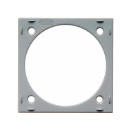 Berker välirengas rasia/katkaisin harmaa 59.5x59.5x10mm - Sähkörasiat, pistokkeet - 658 - 1