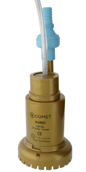 Comet uppopumppu Auro 12 V, sis. takaiskuventtiili - Uppopumput - 23098 - 1