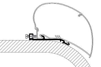 Thule kiinnityssarja kattomarkiisiin 6,00 m - Kattomarkiisien kiinnityssarjat - 10918 - 1