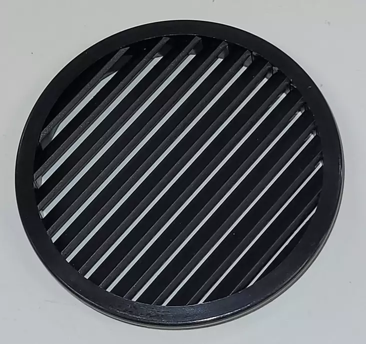 Tuuletusritilä pyöreä musta Ø65mm RAL 9004 - HOBBY VARAOSAT - 21618 - 1