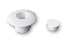 Sivulistan ja sivumuovin kiinnitys/peitenappi 12 mm valkoinen, RAL-9003, 5026SW - HOBBY VARAOSAT - 6193 - 2