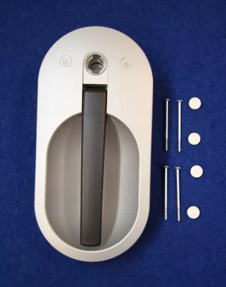 Ulko-oven lukon ulko-osa vasen BG 2353 ei lukkopesää - HOBBY VARAOSAT - 3509 - 1