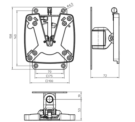 TV-Teline Novus SKY HF antrasiitinharmaa - TV-TELINEET - 9829 - 2
