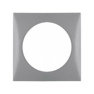 Berker kehys harmaa 59.5x59.5 mm, reikä 42.5 mm - Sähkörasiat, pistokkeet - 649 - 1