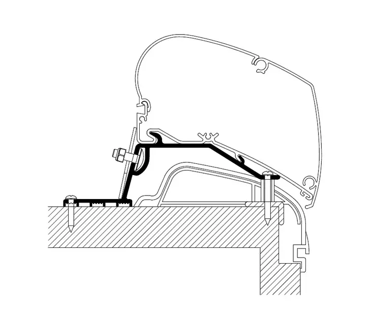 Thule kiinnityssarja Hobby Premium, Ontour - Kattomarkiisien kiinnityssarjat - 1109 - 1