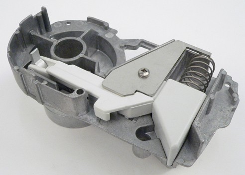 Thule päätylevy vasen+lukitsin 8000 - Markiisien varaosat Thule - 1129 - 1