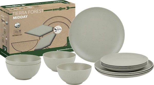 Brunner melamiiniastiasto Pla Tierra Forest, liukueste, 12 osaa - Ruokailu ja kattaus - 24359 - 1