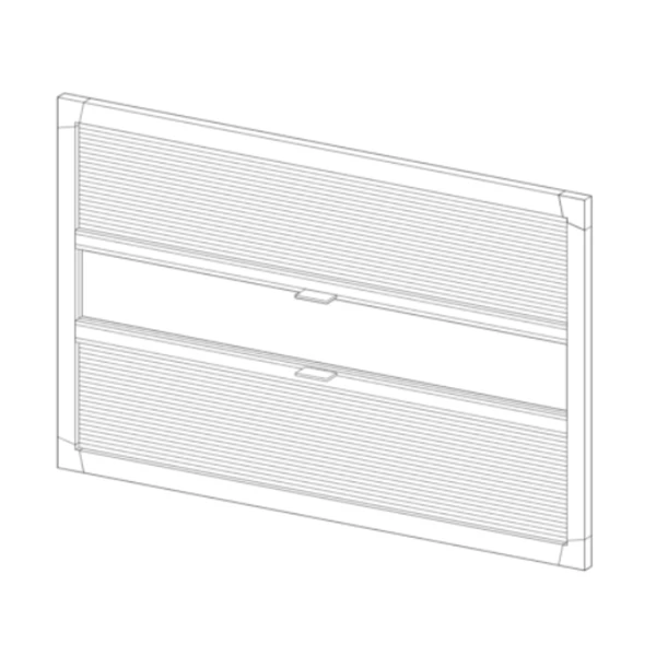 Verhokasetti 828x448mm, laskosverhot DFV II, 10065301 - HOBBY VARAOSAT - 11799 - 1
