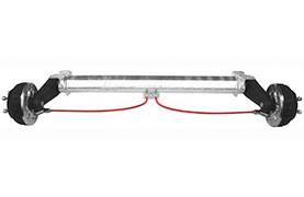 Akseli AL-KO 1500kg jarrullinen 2051 AL-KO traileriakseli 1500kg jarrut 2051 - AL-KO ja bpw - 10688 - 1